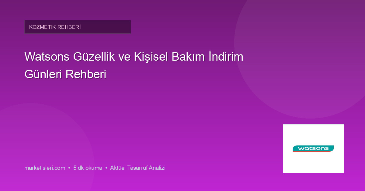 Kozmetik ve Kişisel Bakım Alışverişlerinde İndirim Yakalama Yolları