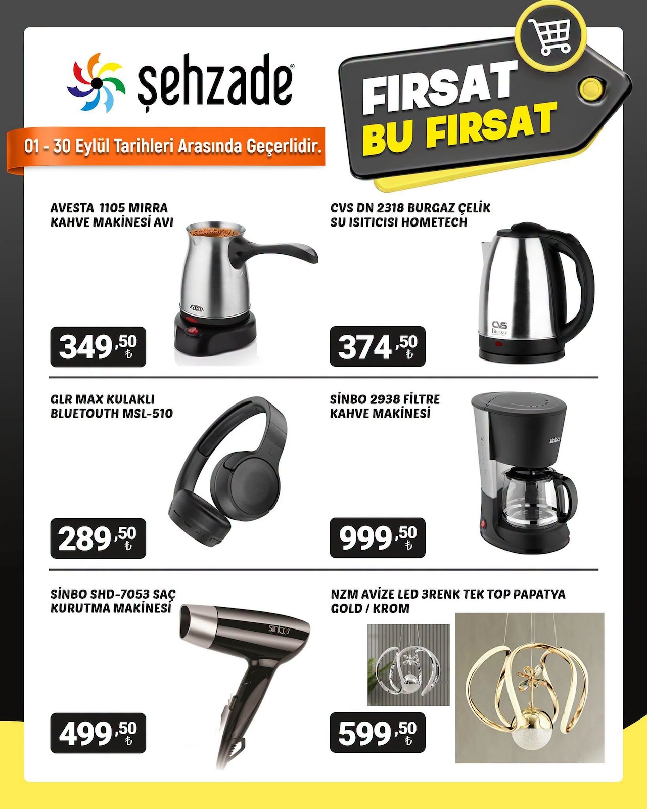 Şehzade Market 1 Eylül 2026 İndirim Broşürü