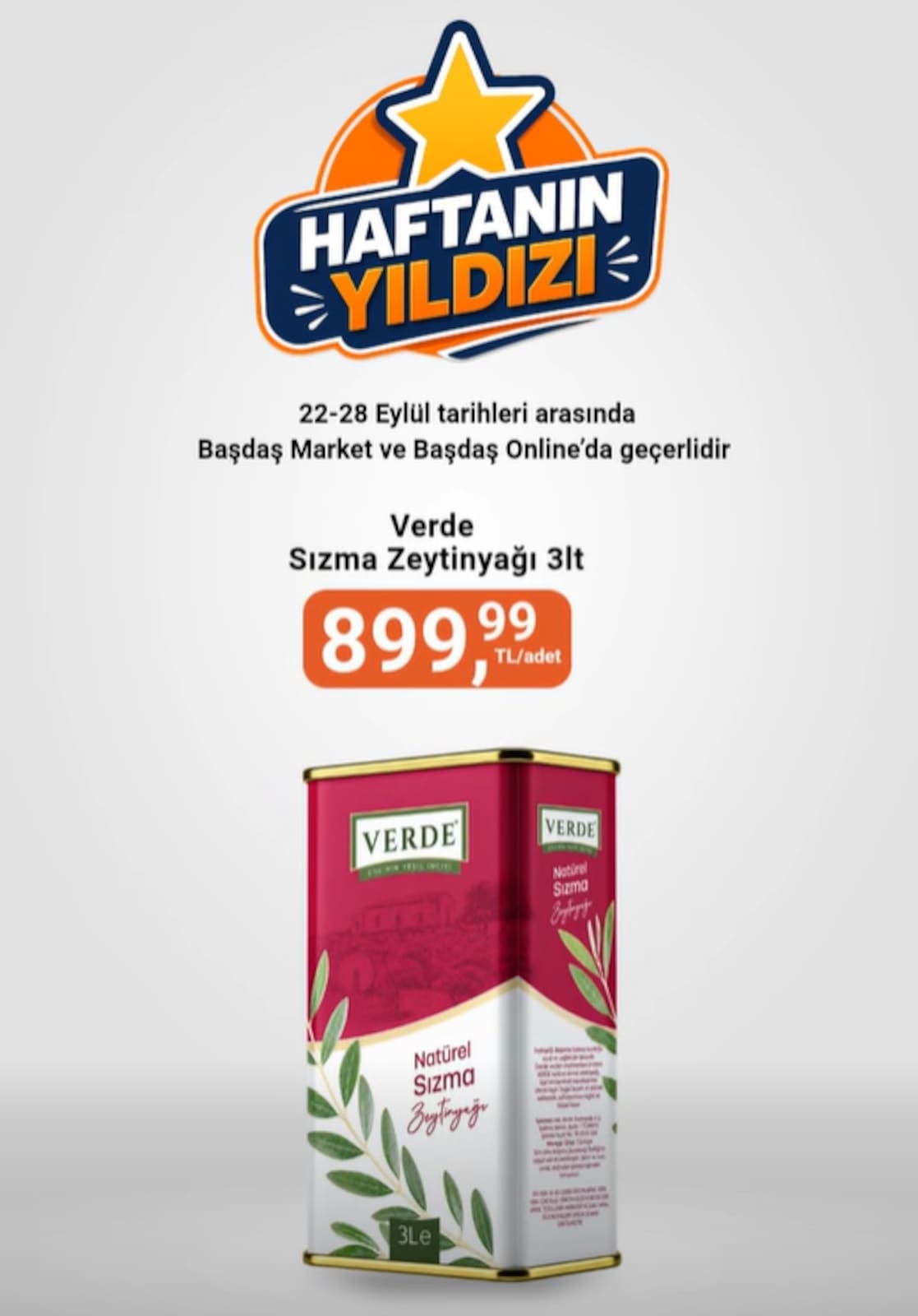 Başdaş Market 22 Eylül 2026 İndirim Broşürü