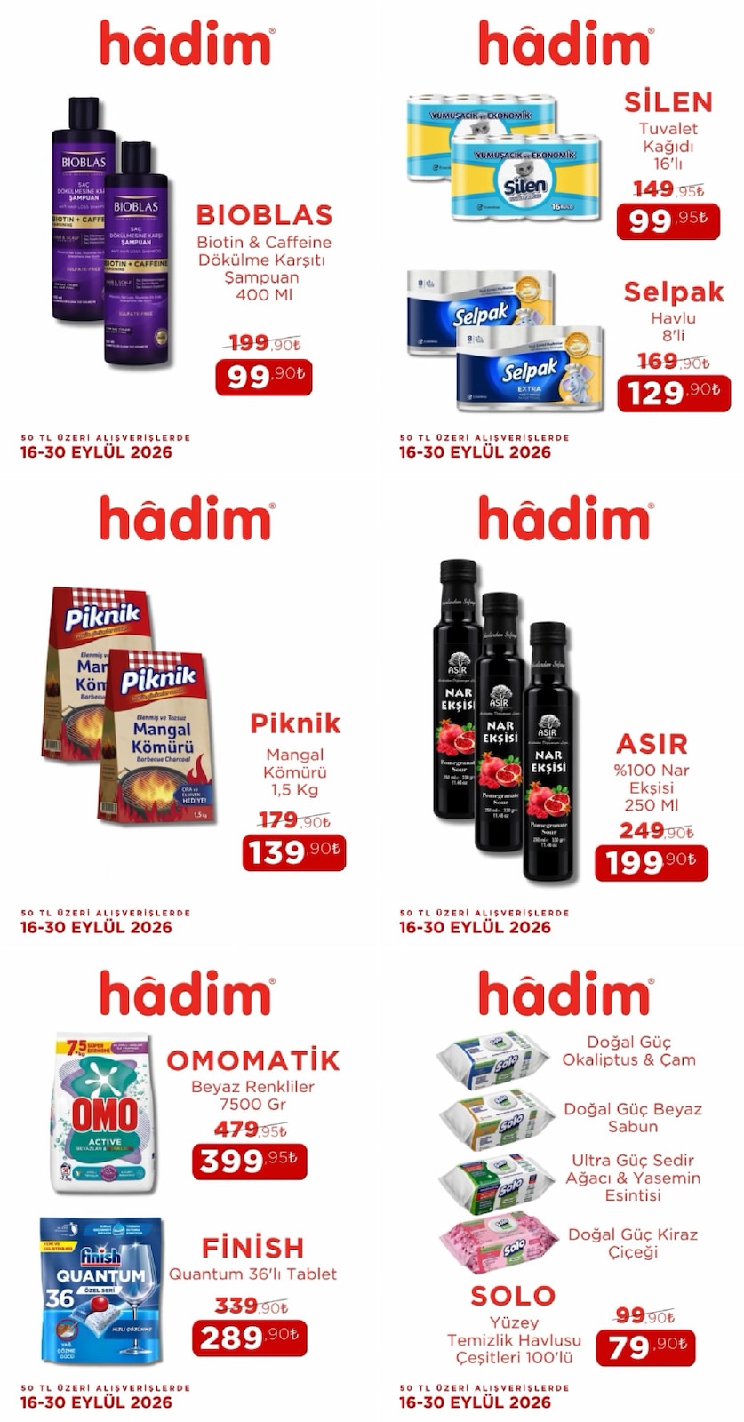 Hadim AVM 16 Eylül 2026 İndirim Broşürü