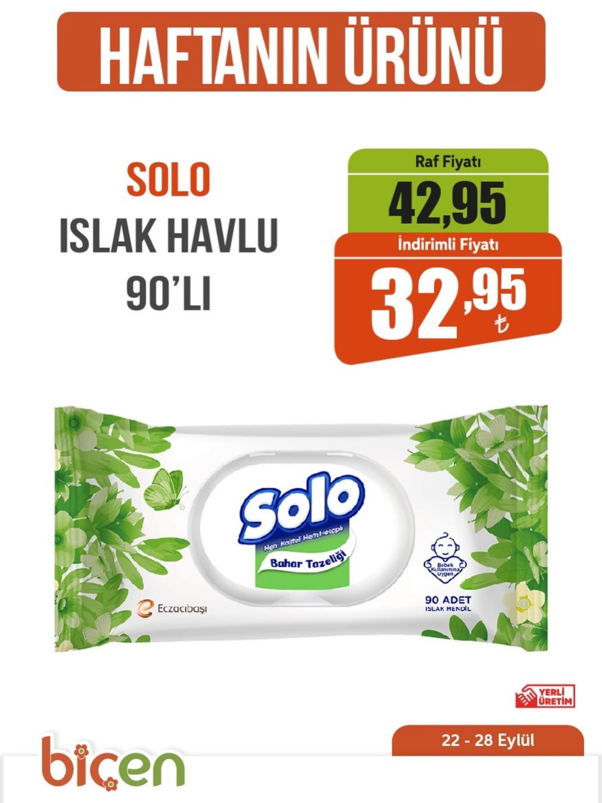 Biçen Market 22 Eylül 2026 Haftanın Ürünü