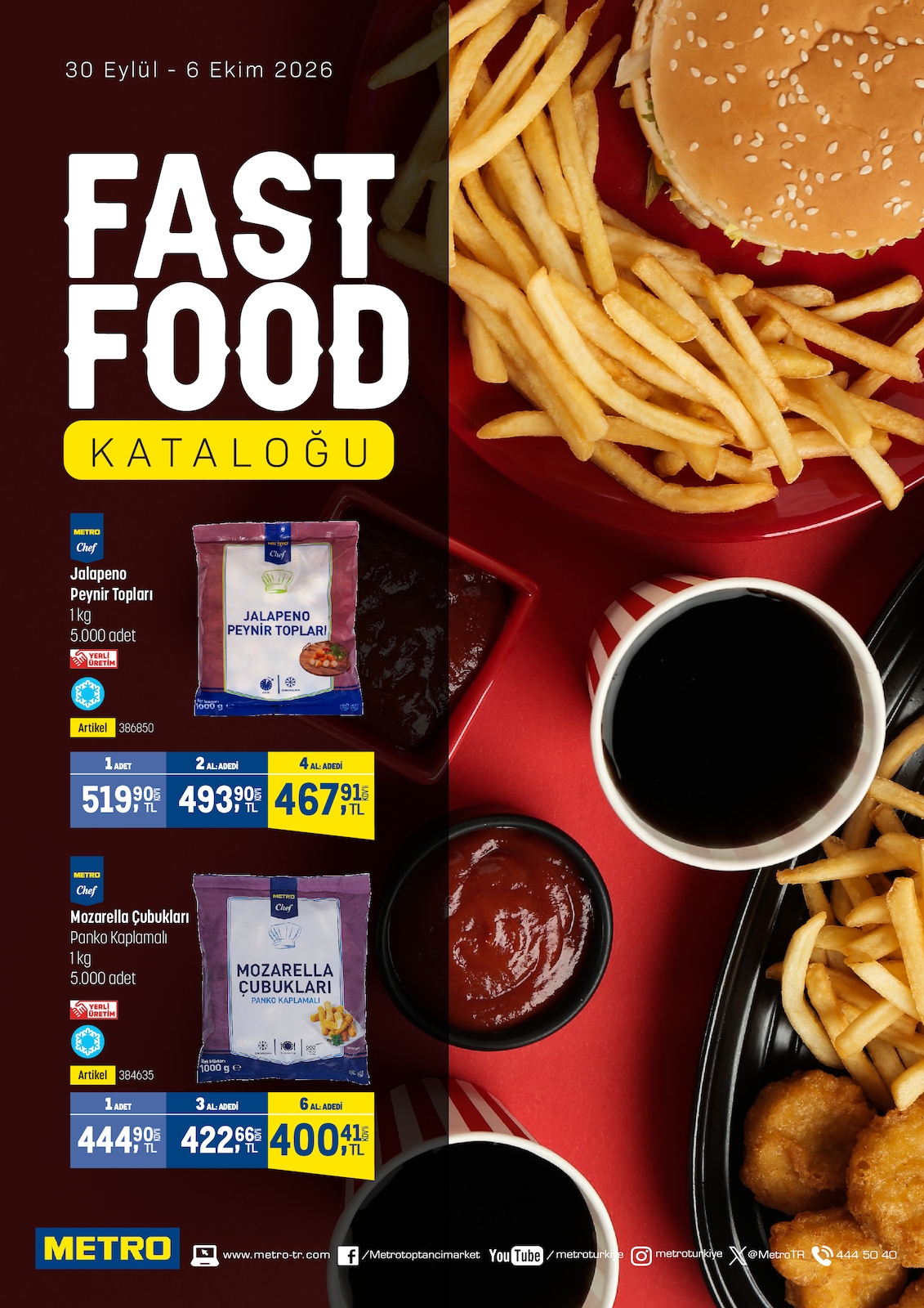 Metro 30 Eylül 2026 Fast Food Broşürü