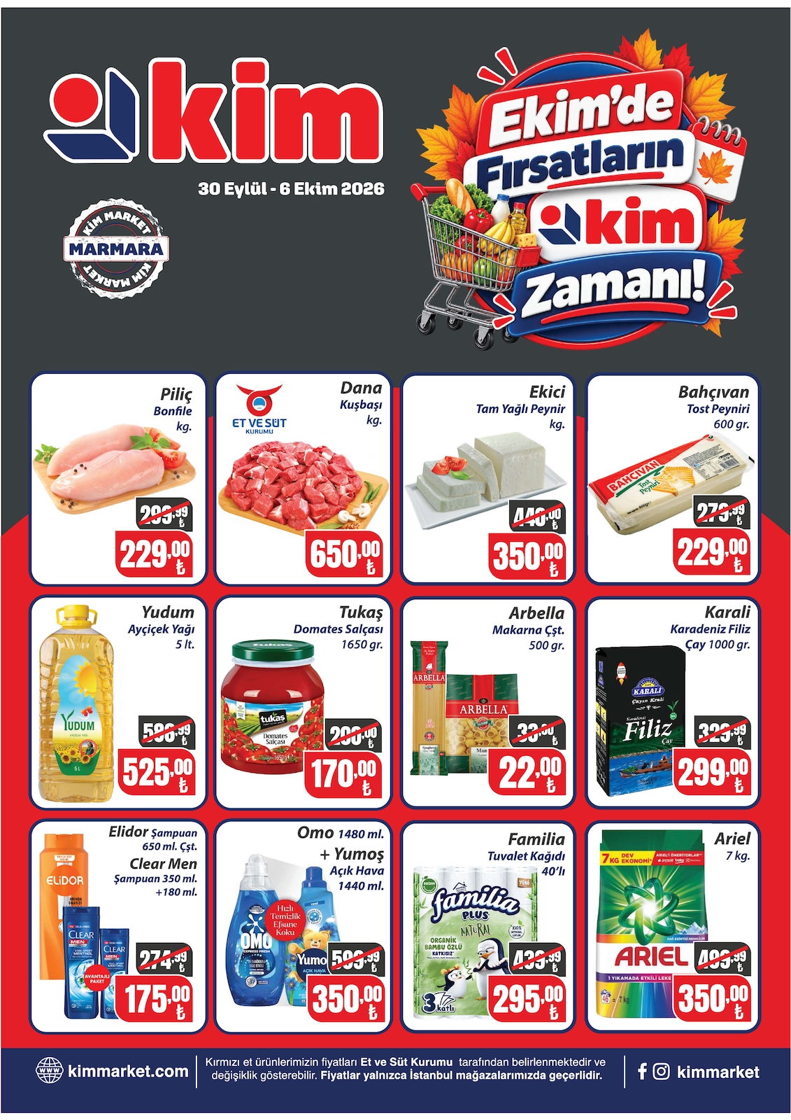 Kim Market 30 Eylül 2026 İndirim Broşürü - Marmara