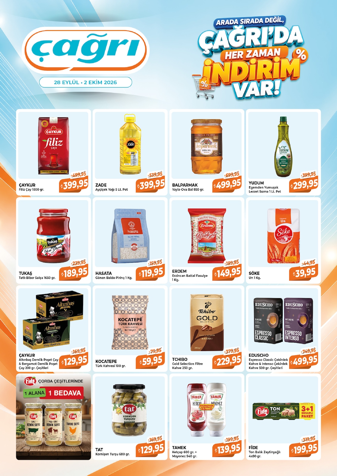 Çağrı Market 28 Eylül 2026 İndirim Broşürü