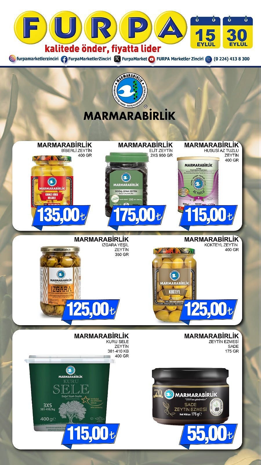 Furpa Market 15 Eylül 2026 İndirim Broşürü