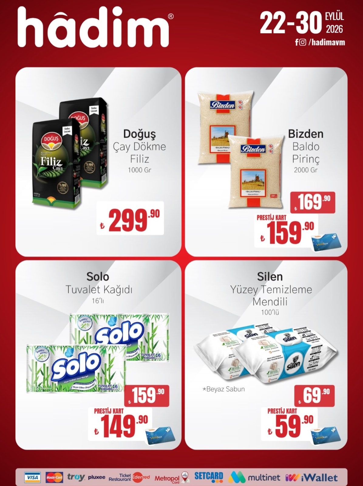 Hadim AVM 22 Eylül 2026 İndirim Broşürü