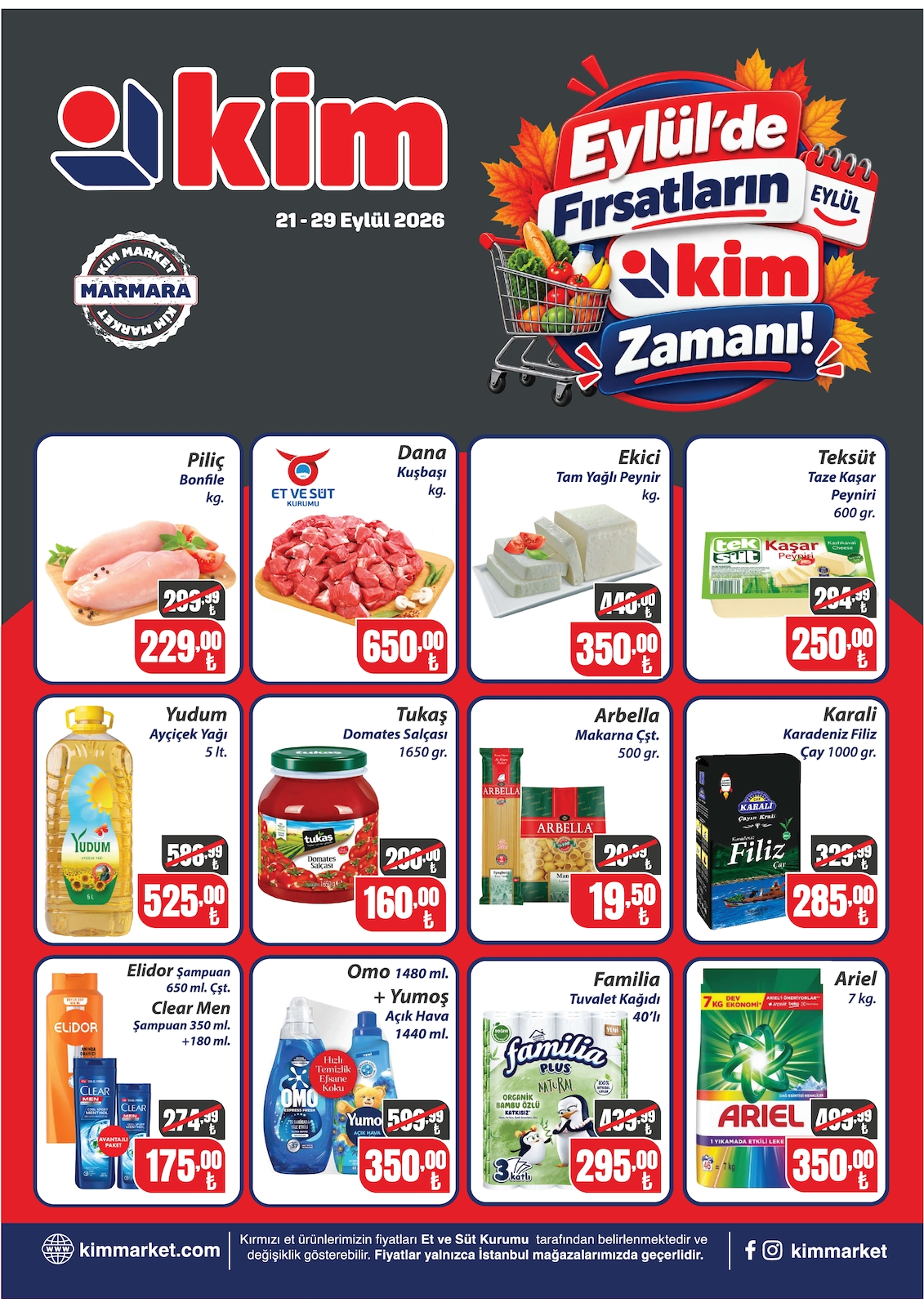Kim Market 21 Eylül 2026 İndirim Broşürü - Marmara