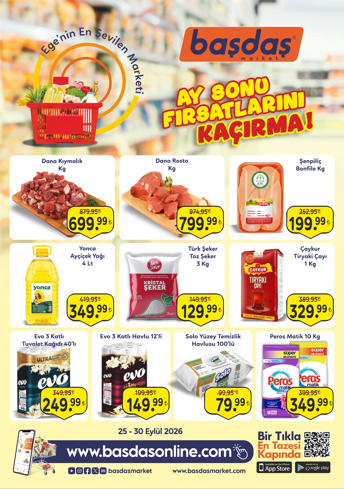 Başdaş Market 25 Eylül 2026 İndirim Broşürü