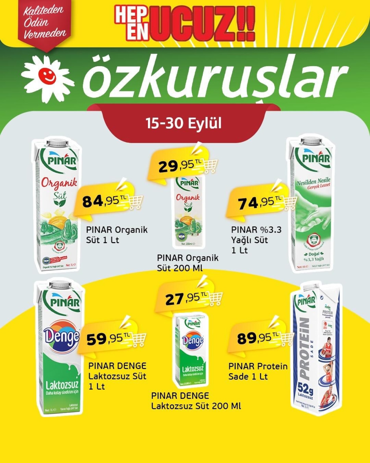 Özkuruşlar Gıda 15 Eylül 2026 İndirim Broşürü