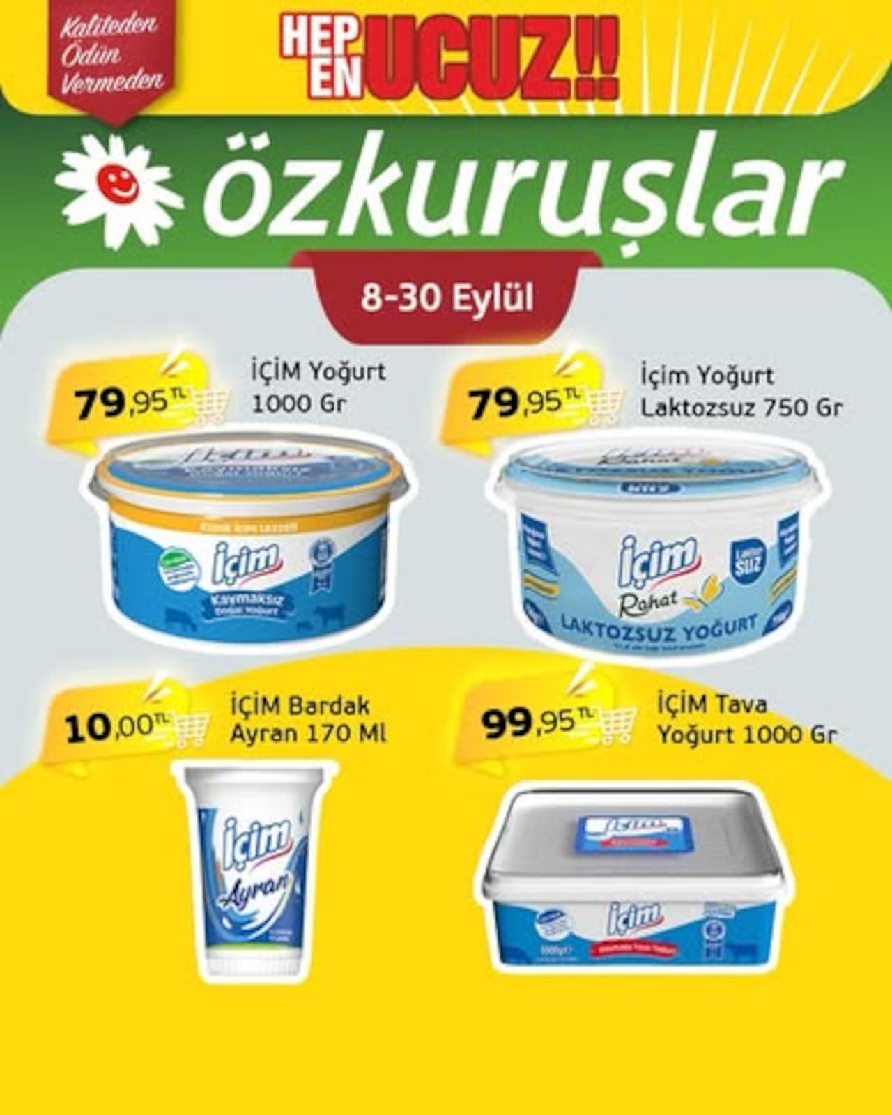 Özkuruşlar Gıda 8 Eylül 2026 İndirim Broşürü