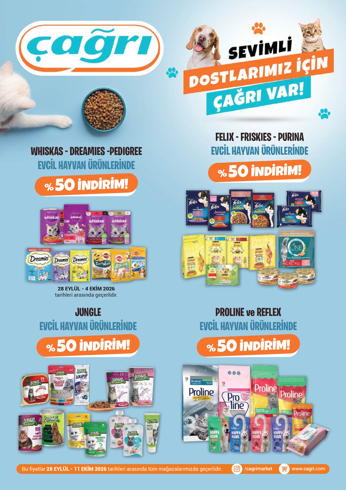 Çağrı Market 28 Eylül 2026 İndirimli Ürünler