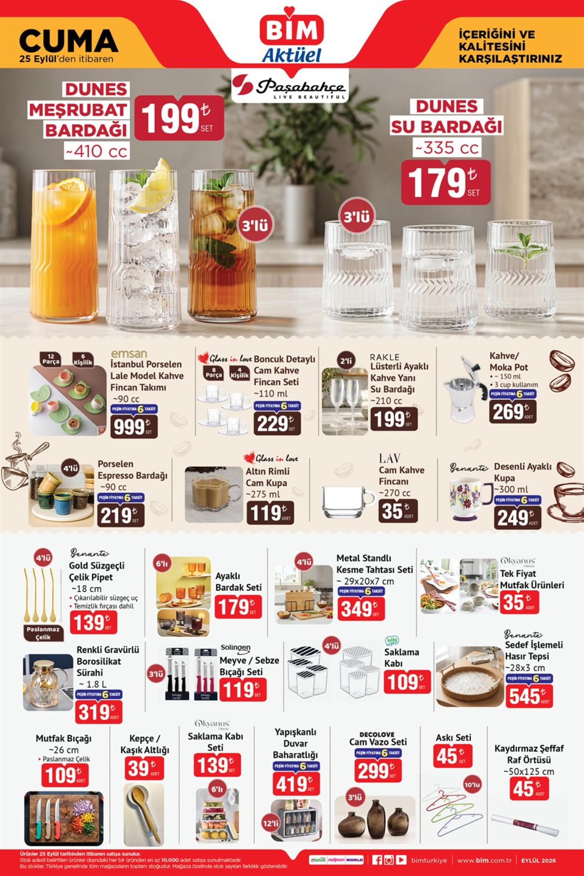 Bim 25 Eylül - 01 Ekim Broşürü