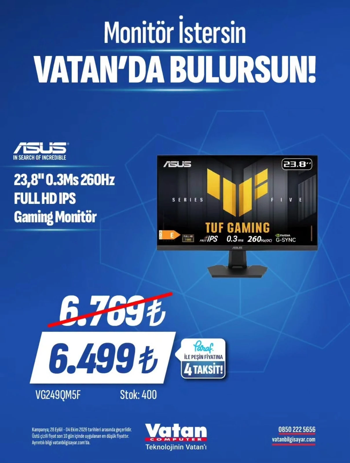 Vatan Bilgisayar - Facebook Paylaşımı 28 Eylül - 04 Ekim 2026