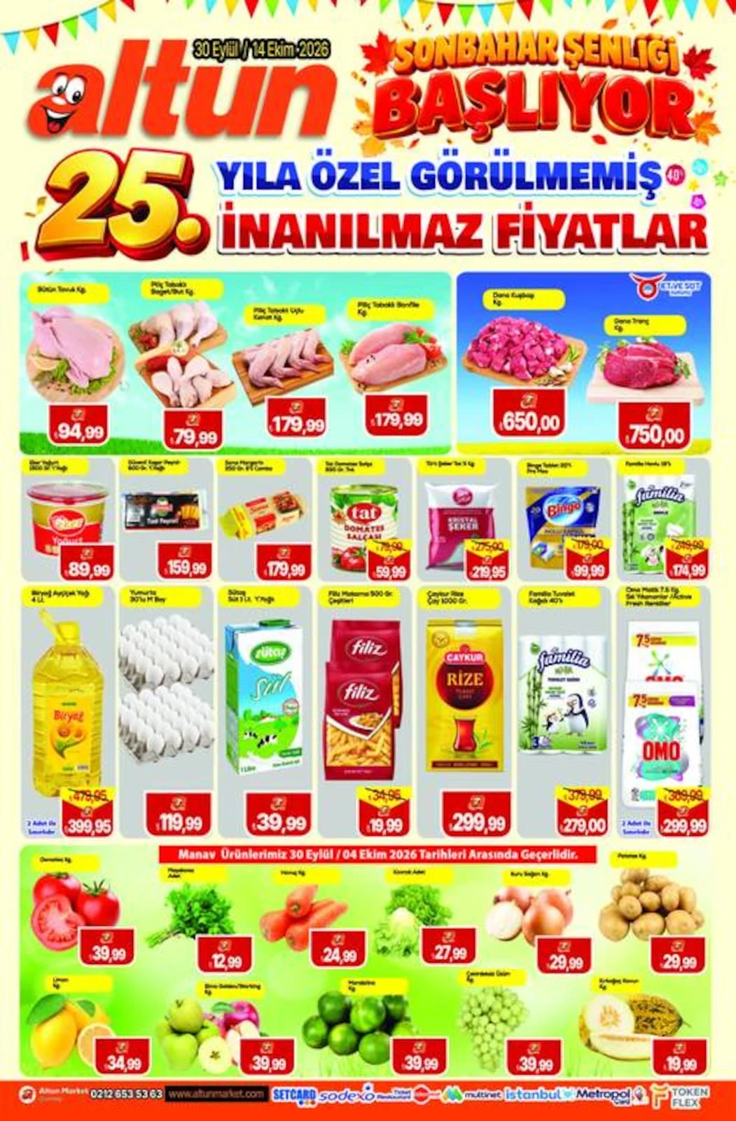 Altun Market - İndirim Broşürü 30 Eylül - 14 Ekim 2026